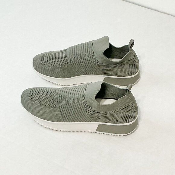 Nicole Miller NY NWB Sz 8 Light Grey Knit Slip On Shoes - Picture 5 of 8